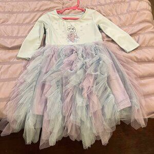 Disney Frozen Toddler Girls Ruffle Tutu Queen Elsa